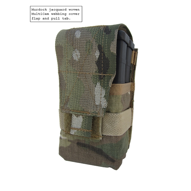 Condor MA24 Tactical Double 7.62 .308 Open Top Bungee Magazine MOLLE PALS Pouch 
