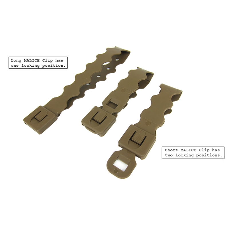 Military MOLLE Compatible MALICE® Clips Pouch Connectors