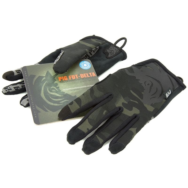 High-Dexterity Black Tactical Gloves