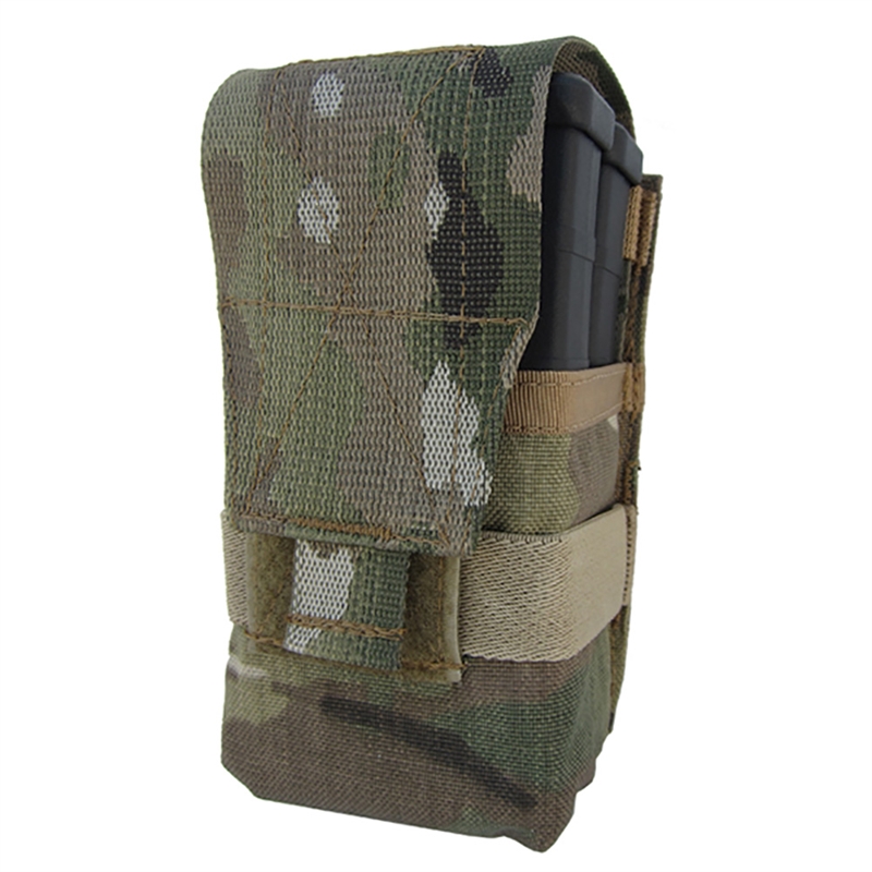 GERMAN MAGAZINE/AMMO POUCH OD VINYL HOLDS TWO .308 MAGS #G6 